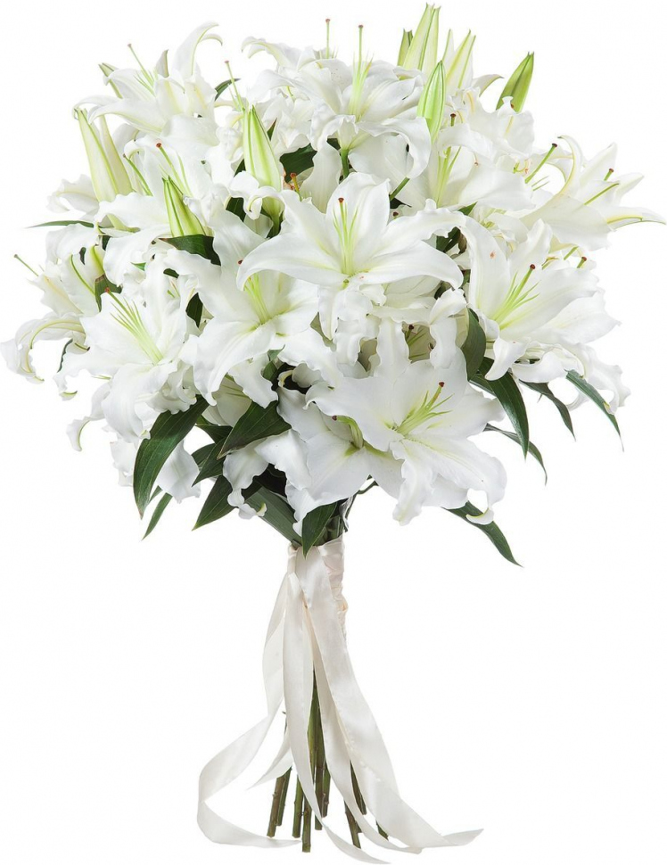 Букет из восточной лилии Букет «Чистое сердце»